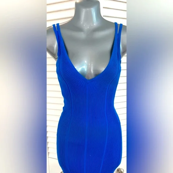 navy blue silver dress Ever-Pretty V-Neck A-Line Summer Formal Wedding Guest Midi Dress with Ruffled Hem main image 0